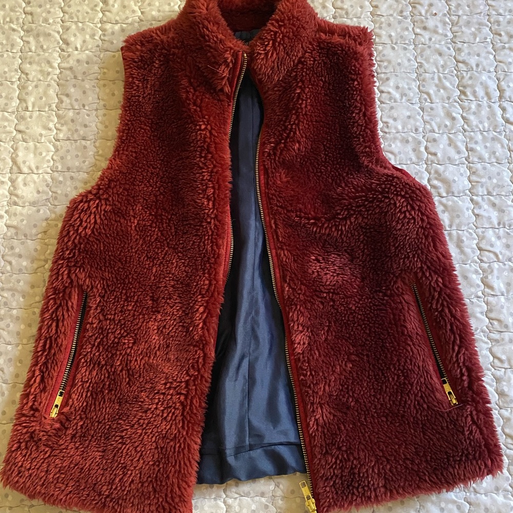 JCrew Fur Vest